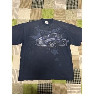Vintage American Pride Classic Low Rider T-Shirt Size XXL‎ Blue Homies Y2K Blue